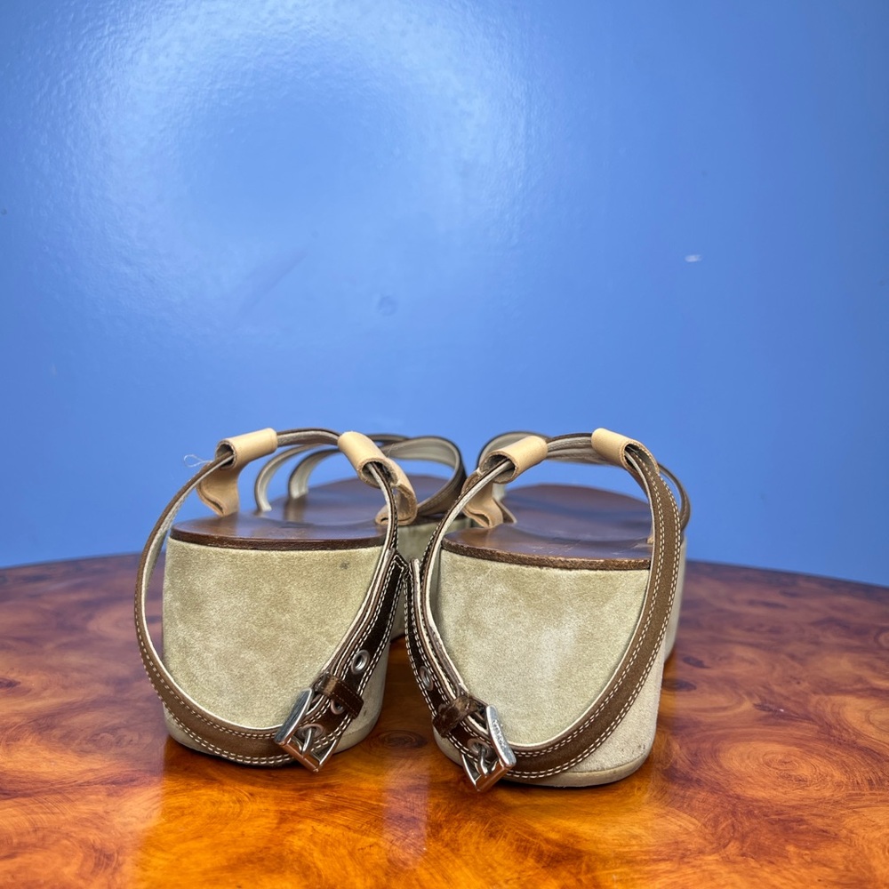 Prada Women's Tan and Brown Sandals - Picture 7 of 8